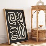 Abstract Printable Wall Art - Line Drawing