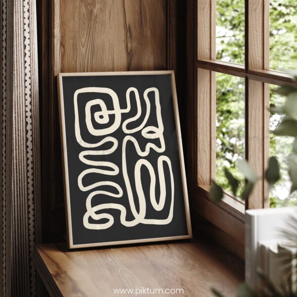 Abstract Printable Wall Art - Line Drawing