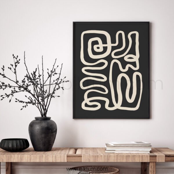 Abstract Printable Wall Art - Line Drawing