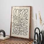 Modern Abstract Line Art Printable Wall Art