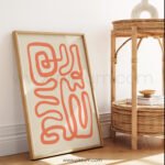 Modern Abstract Line Wall Art Print