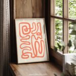 Modern Abstract Line Wall Art Print