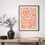 Modern Abstract Line Wall Art Print