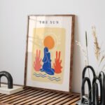Minimalist Sun Art Print - Printable Wall Decor