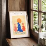 Minimalist Sun Art Print - Printable Wall Decor