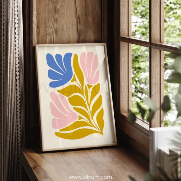 Printable Abstract Botanical Wall Art