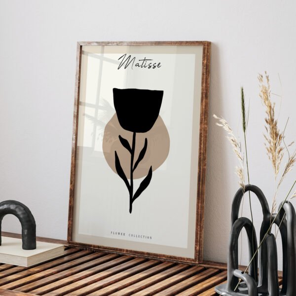 Minimalist Matisse Style Flower Printable Wall Art