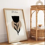 Minimalist Matisse Style Flower Printable Wall Art