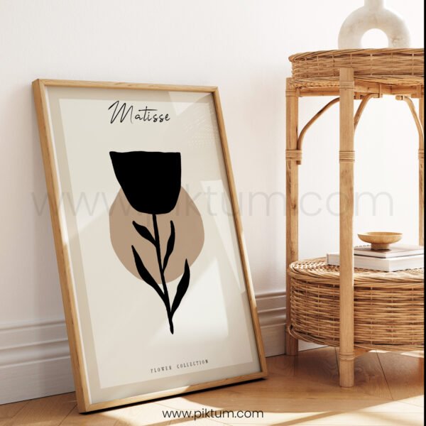 Minimalist Matisse Style Flower Printable Wall Art
