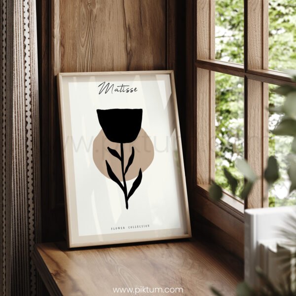 Minimalist Matisse Style Flower Printable Wall Art
