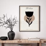 Minimalist Matisse Style Flower Printable Wall Art