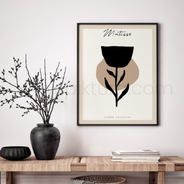 Minimalist Matisse Style Flower Printable Wall Art