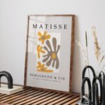 Elegant Abstract Matisse Printable Wall Art for Modern Living Rooms