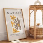 Elegant Abstract Matisse Printable Wall Art for Modern Living Rooms