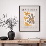 Elegant Abstract Matisse Printable Wall Art for Modern Living Rooms