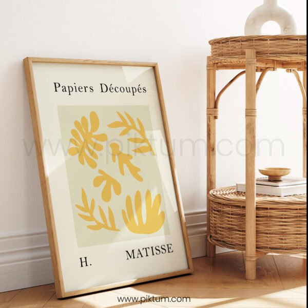 Modern Abstract Printable Wall Art - Matisse Inspired Design