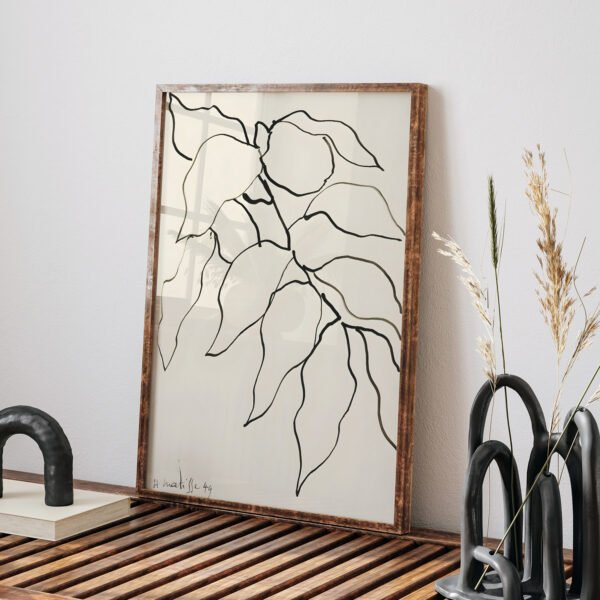 Minimalist Line Art Printable - Modern Wall Decor