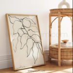 Minimalist Line Art Printable - Modern Wall Decor