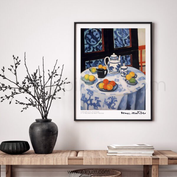 Modern Still Life Printable Wall Art - Matisse Inspired