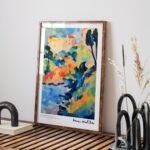 Vibrant Abstract Printable Wall Art Inspired by Matisse
