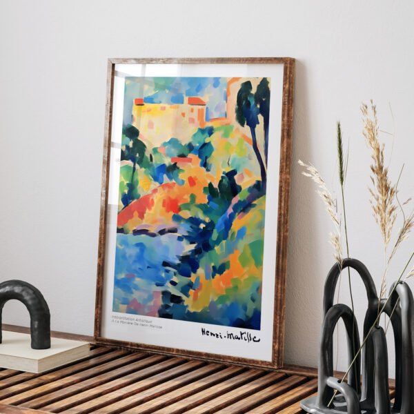 Vibrant Abstract Printable Wall Art Inspired by Matisse