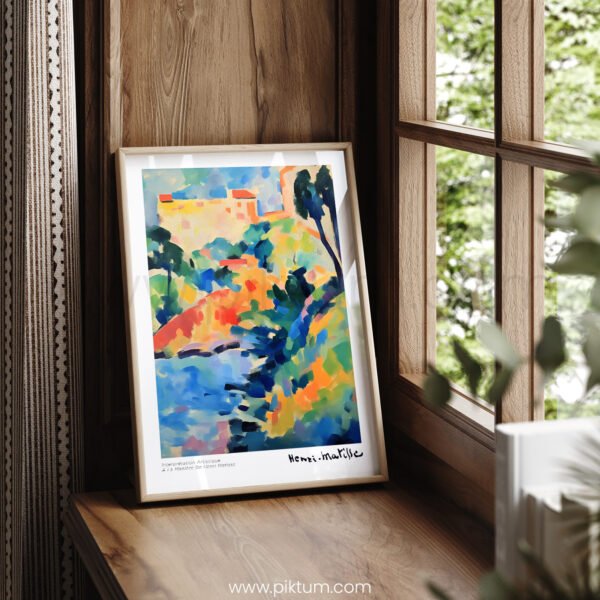 Vibrant Abstract Printable Wall Art Inspired by Matisse