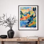 Vibrant Abstract Printable Wall Art Inspired by Matisse