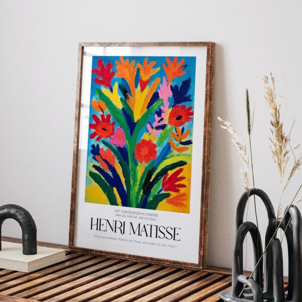 Vibrant Floral Printable Wall Art - Contemporary Home Decor