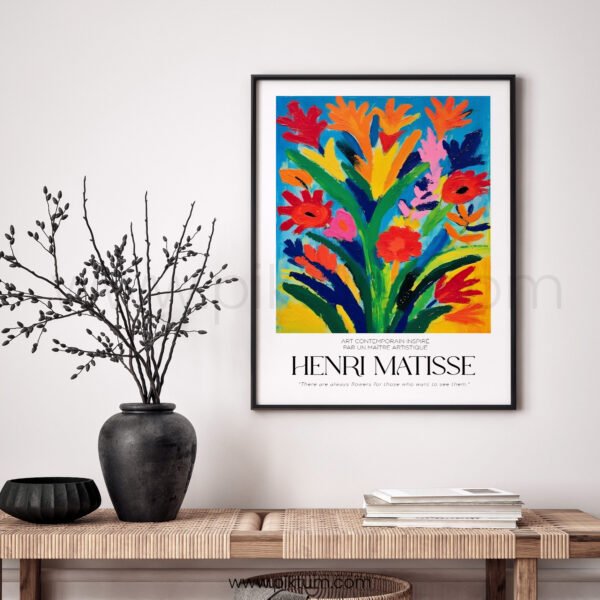 Vibrant Floral Printable Wall Art - Contemporary Home Decor