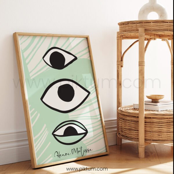 Unique Minimalist Eye Art - Printable Wall Art