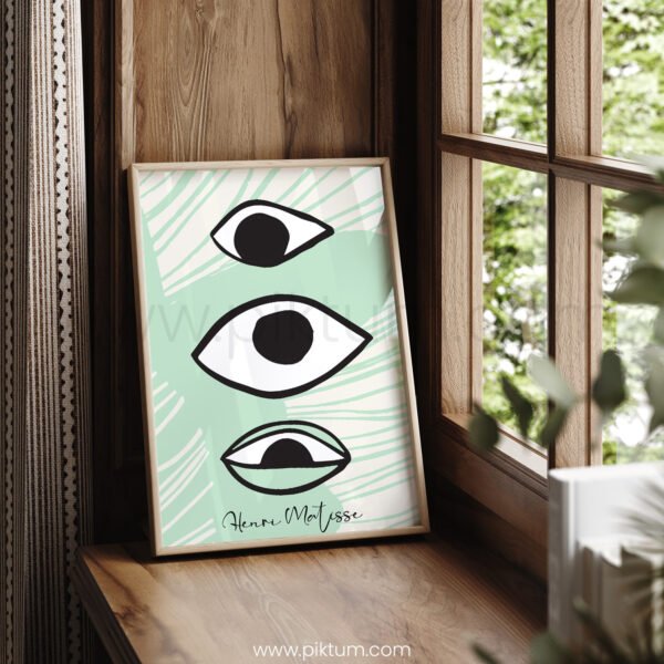 Unique Minimalist Eye Art - Printable Wall Art
