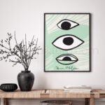 Unique Minimalist Eye Art - Printable Wall Art