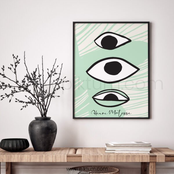 Unique Minimalist Eye Art - Printable Wall Art