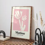 Abstract Matisse Style Pink Wall Art Print - Printable Decor