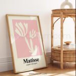 Abstract Matisse Style Pink Wall Art Print - Printable Decor