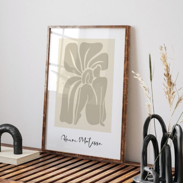 Elegant Beige Modern Line Art Printable Wall Decor