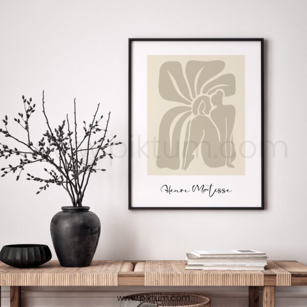 Elegant Beige Modern Line Art Printable Wall Decor