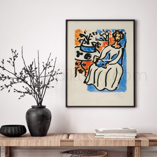 Vibrant Abstract Expressionism Printable Wall Art