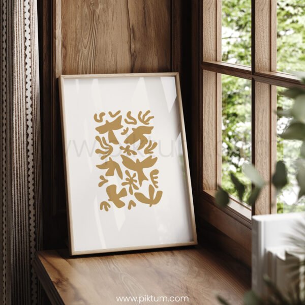 Modern Abstract Birds Printable Wall Art