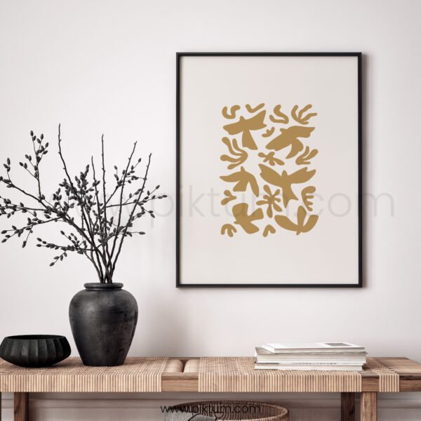 Modern Abstract Birds Printable Wall Art
