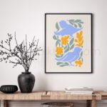 Minimalist Birds and Flowers Printable Wall Art