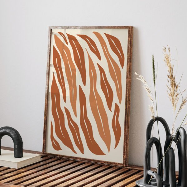 Abstract Brown Beige Printable Wall Art for Modern Decor