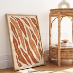Abstract Brown Beige Printable Wall Art for Modern Decor