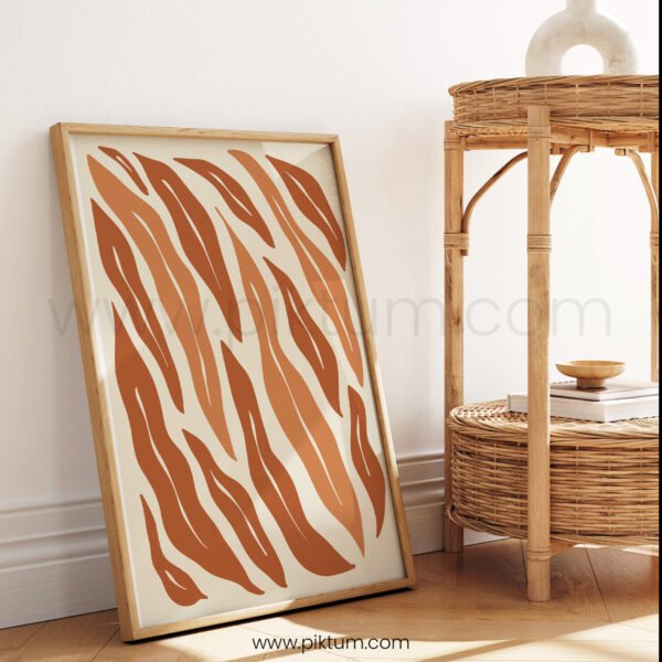Abstract Brown Beige Printable Wall Art for Modern Decor