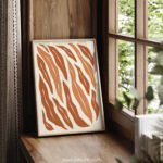 Abstract Brown Beige Printable Wall Art for Modern Decor