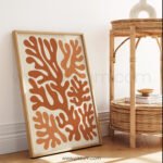 Abstract Earth Tones Printable Wall Art for Modern Living Room Decor