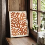 Abstract Earth Tones Printable Wall Art for Modern Living Room Decor
