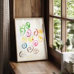 Vibrant Abstract Swirl Printable Wall Art for Modern Decor