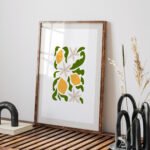 Vibrant Lemon Modern Minimalist Printable Wall Art
