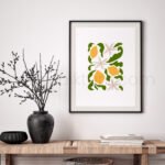 Vibrant Lemon Modern Minimalist Printable Wall Art